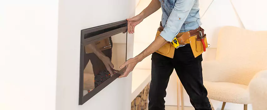 Metal Fireplace Installation in Catalina Foothills, Arizona