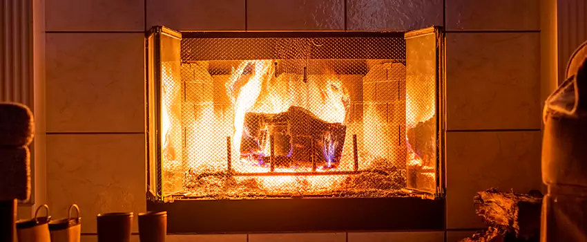 Mendota Hearth Landscape Fireplace Installation in Catalina Foothills, Arizona