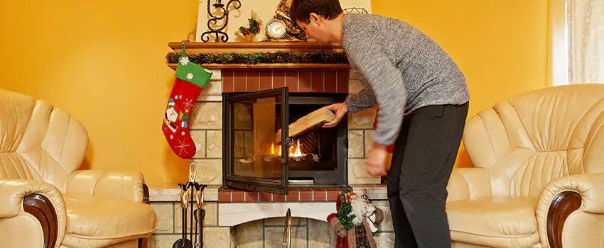 Rusted Metal Fireplace Restoration in Catalina Foothills, Arizona